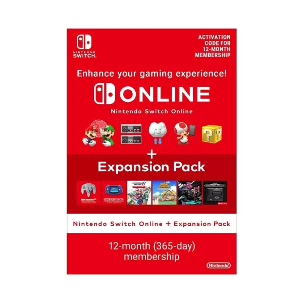 Nintendo Switch Online 12 bulan + pek pengembangan 365 hari muat turun keahlian (UK - EU)