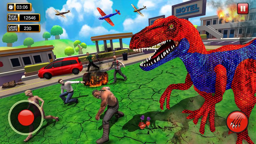 Dinosaur Games City Rampage Ảnh chụp màn hình 0