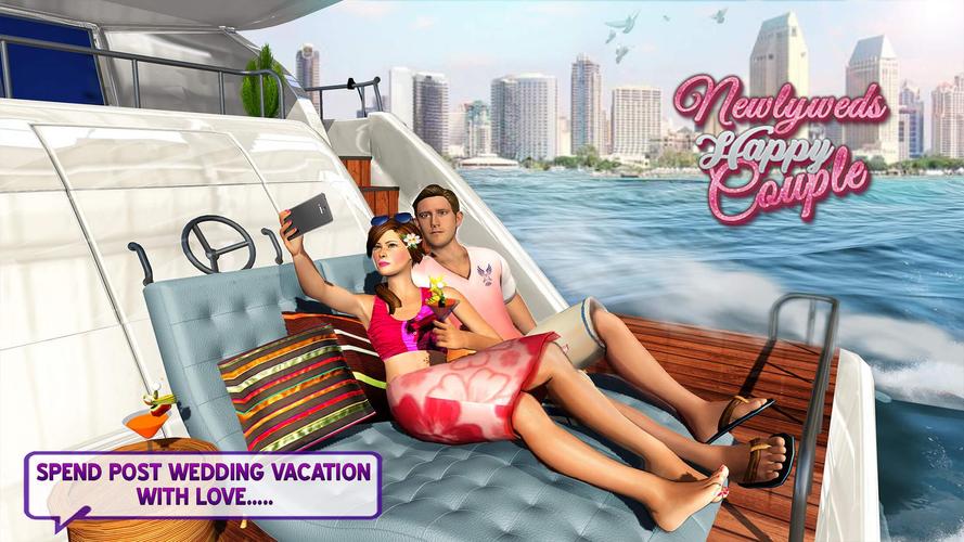 Newlywed Happy Couple Family Schermafbeelding 3