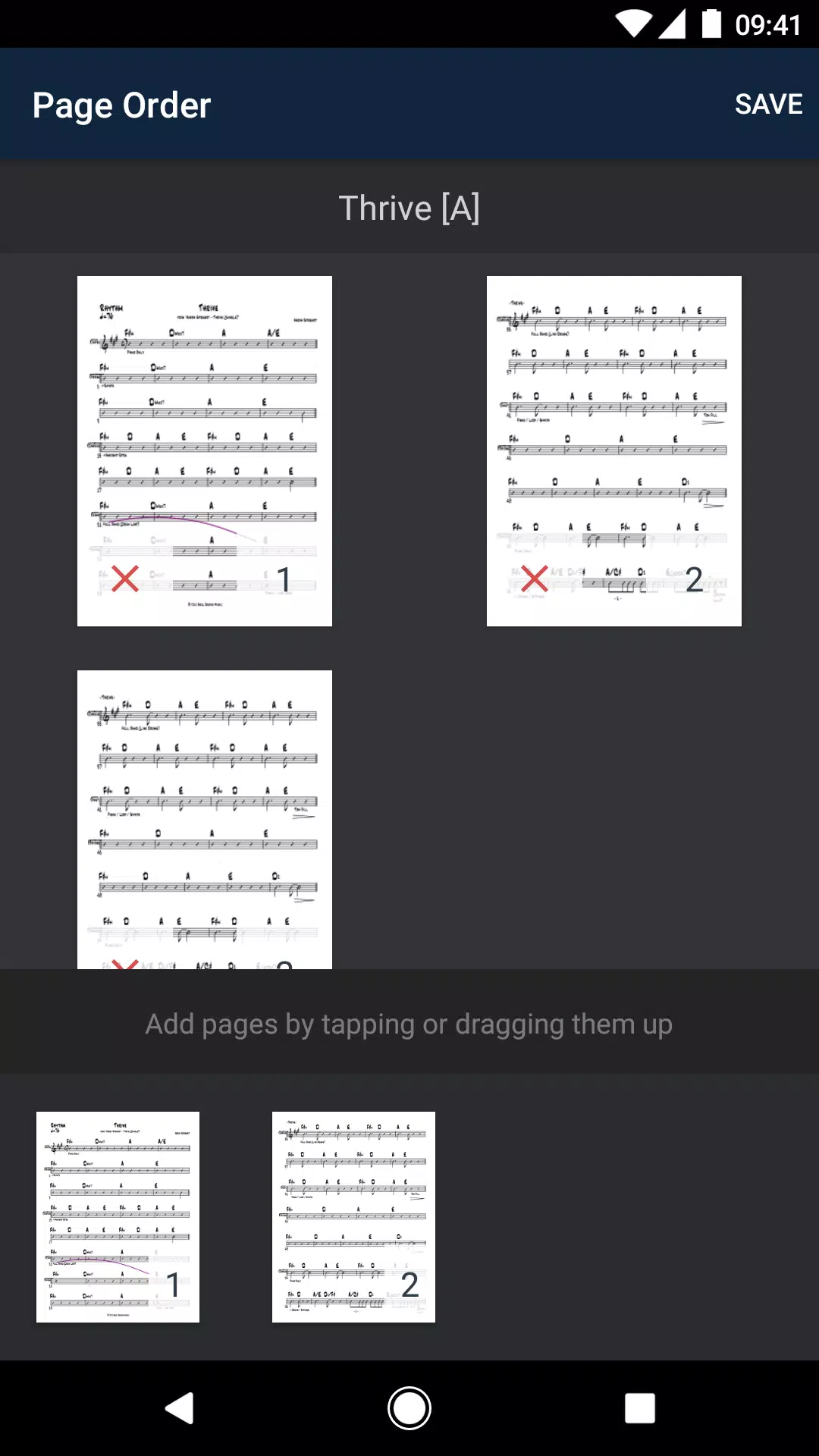 Schermata Planning Center Music Stand 3