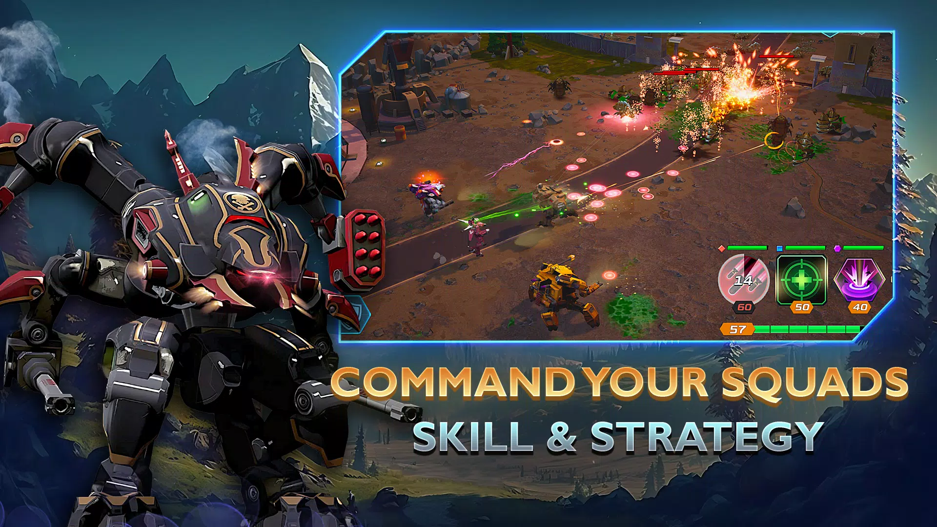 Mech vs Aliens: War Robots RPG ภาพหน้าจอ 0