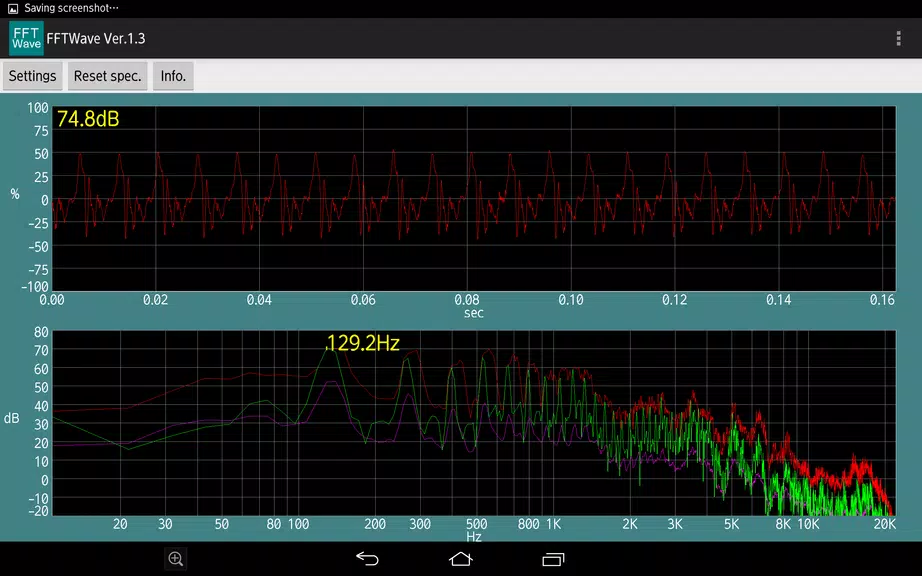 Sound monitor FFTWave Ekran Görüntüsü 1