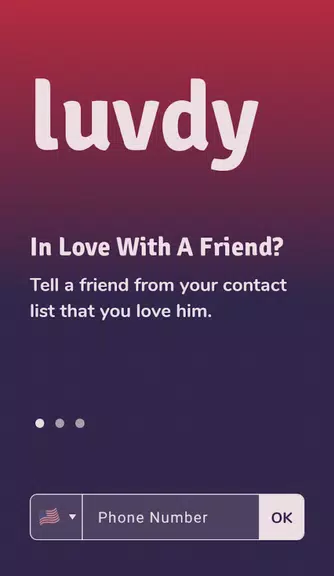 luvdy - Anonymous Dating Among Friends Captura de pantalla 0