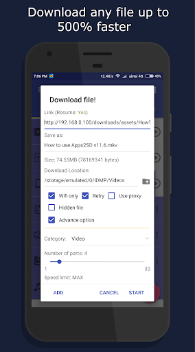 1DM Lite: Browser & Downloader Скриншот 0