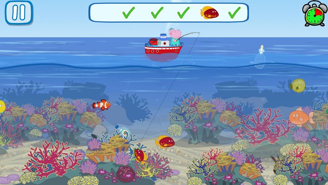 Funny Kids Fishing Games Screenshot 2