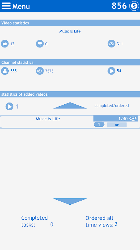 Many views, likes, subscribers for video應用截圖第1張
