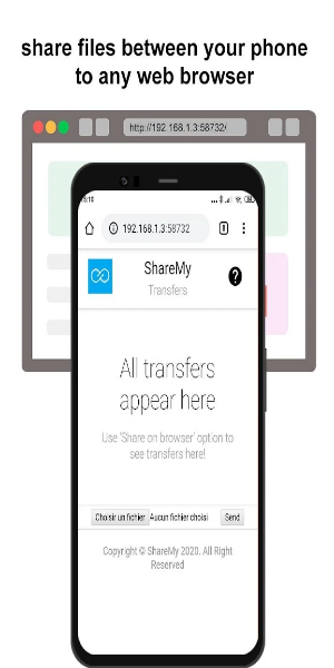 xShare- Transfer & Share files Ekran Görüntüsü 1