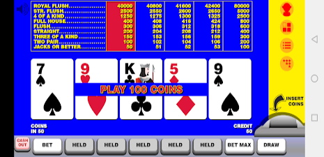 Video Poker with Double Up स्क्रीनशॉट 2