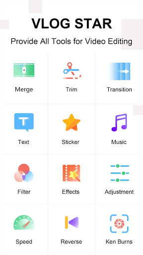 Vlog Star - 비디오 효과 편집기 스크린샷 1