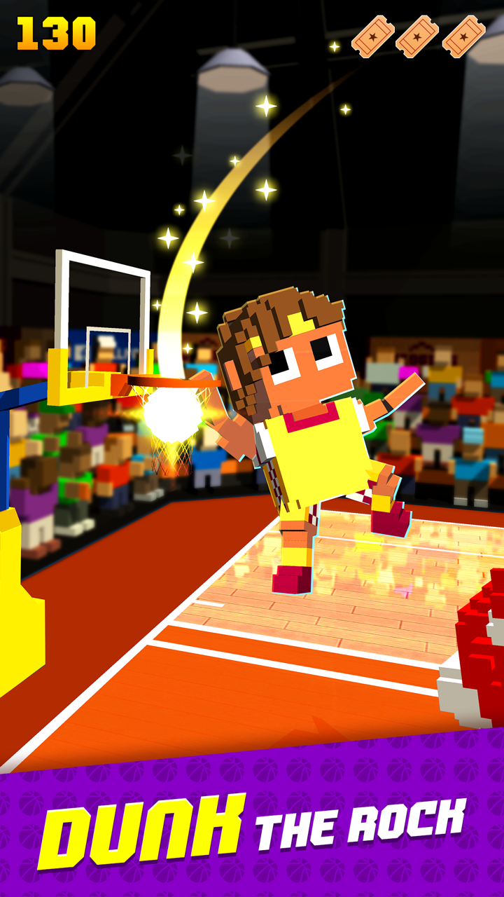 Blocky Basketball FreeStyle Schermafbeelding 2