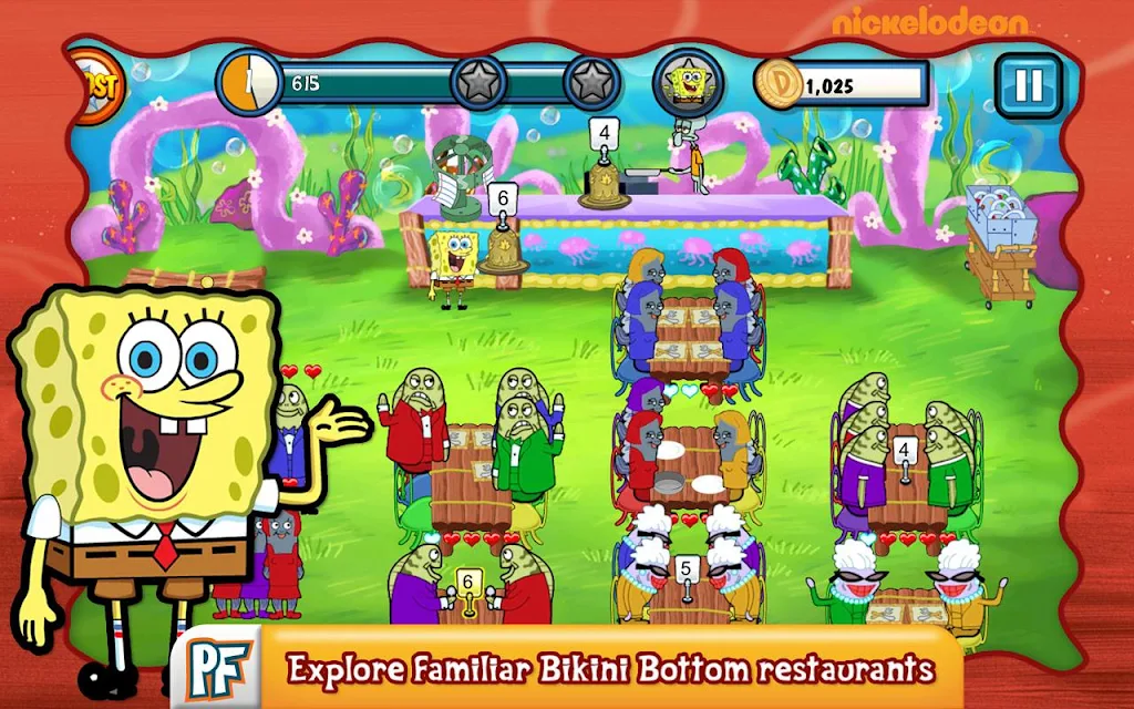 SpongeBob Diner Dash Schermafbeelding 0