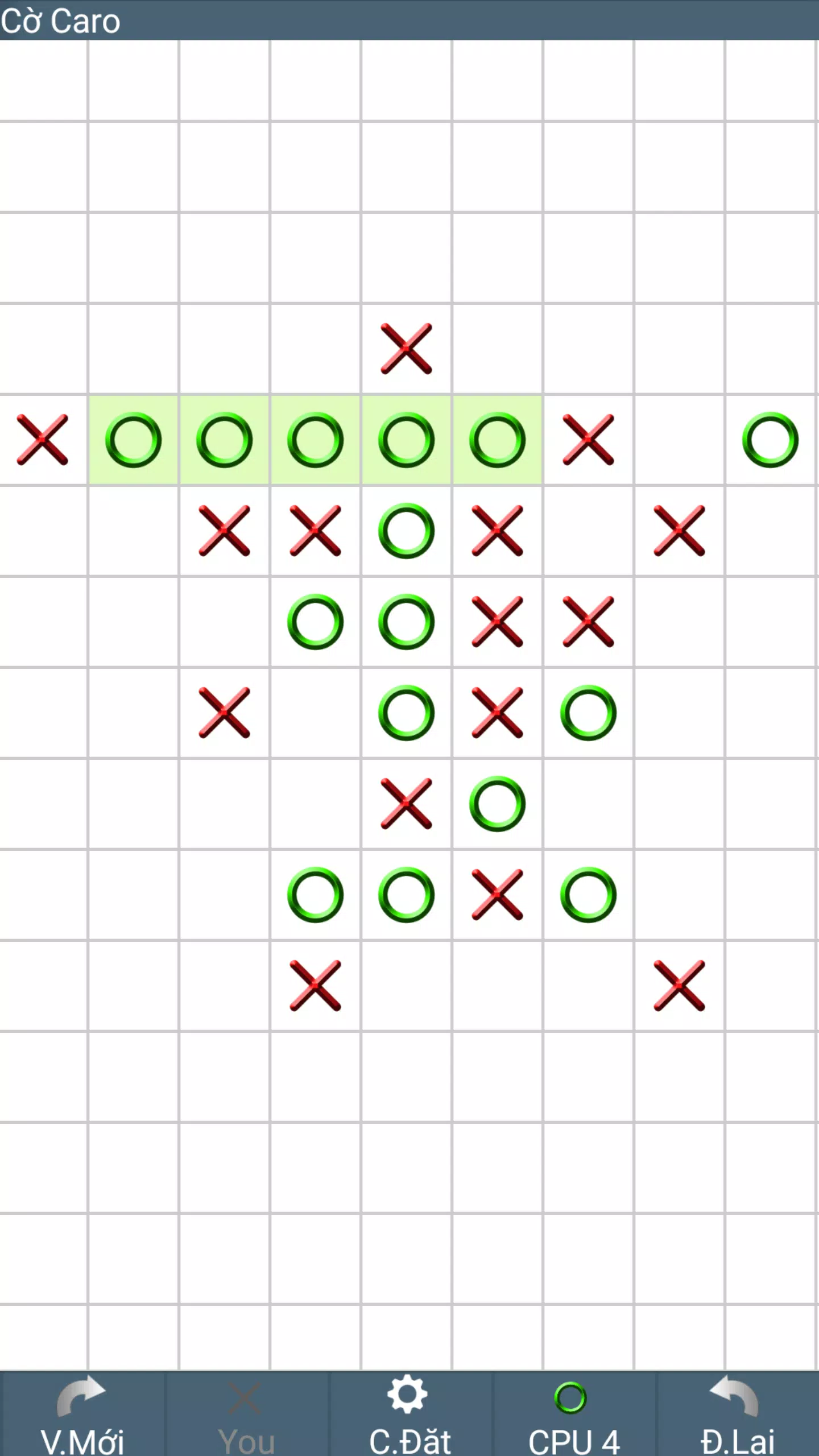 Co Caro - Gomoku - Renju Ảnh chụp màn hình 2