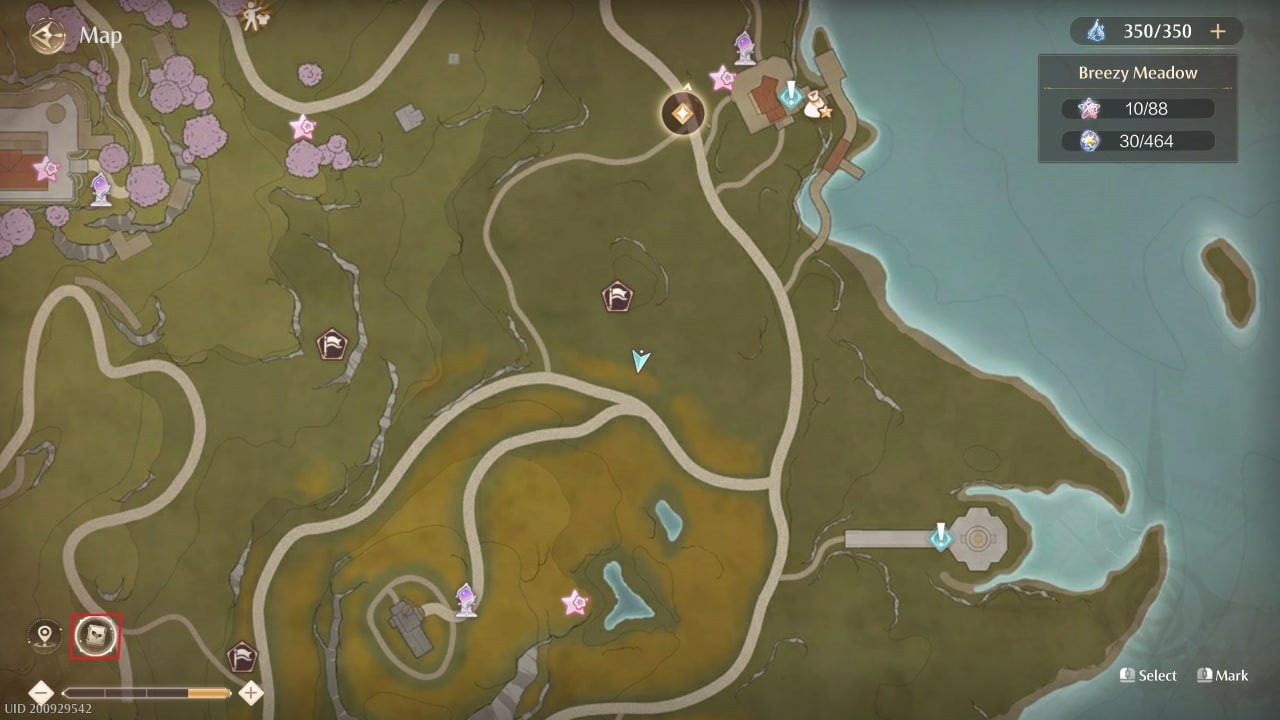 map in infinity nikki