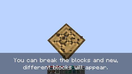 One block survival for MCPE Capture d'écran 1