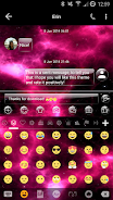 SMS Messages GlassNebula Theme ภาพหน้าจอ 3