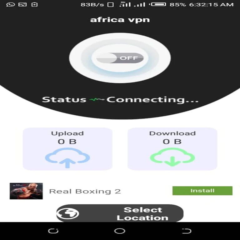 AFRICA VPN Captura de tela 0