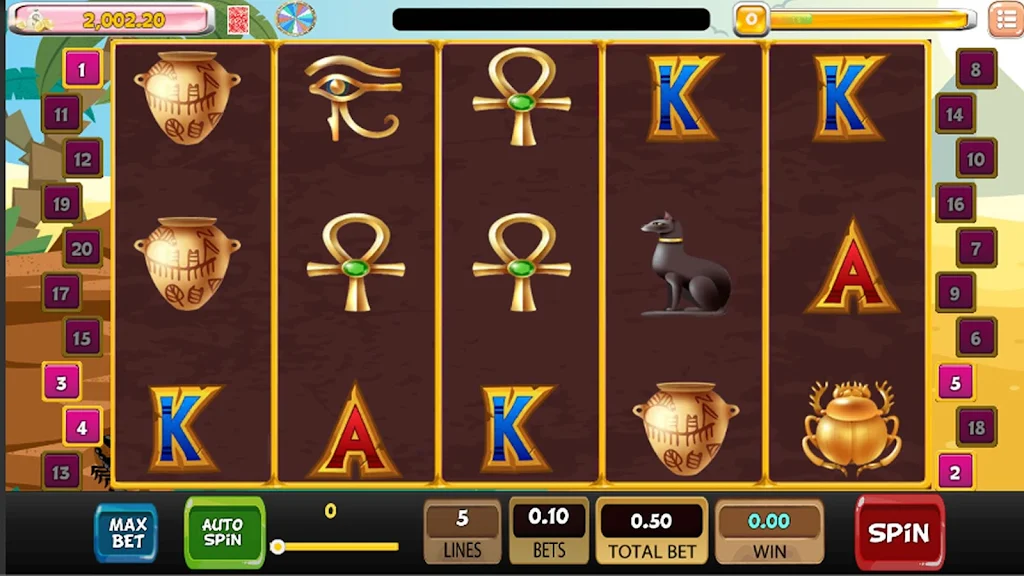 Egyptian Classic Slot Machine Schermafbeelding 0