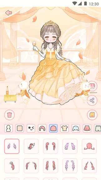 Cute live star:dress up avatar Captura de pantalla 2