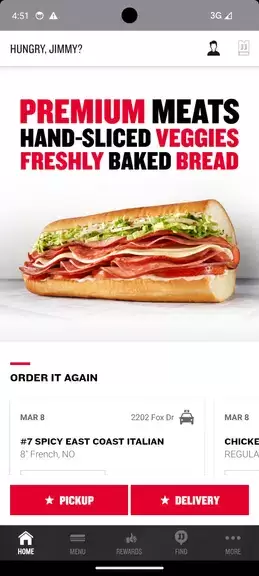 Jimmy John's Sandwiches應用截圖第0張