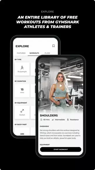 Gymshark Training: Fitness App Schermafbeelding 1