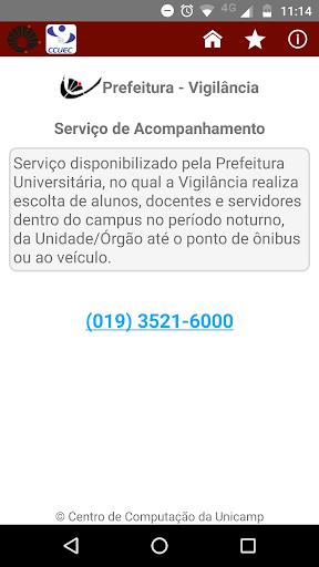 UNICAMP Serviços Zrzut ekranu 1