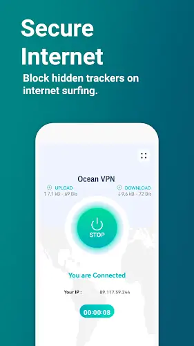 Ocean VPN - Secure VPN Proxy Capture d'écran 0