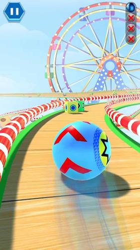 3D Sky Rolling Going Ball Game Скриншот 1