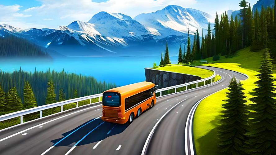 Bus Simulator Games: Bus Games स्क्रीनशॉट 0