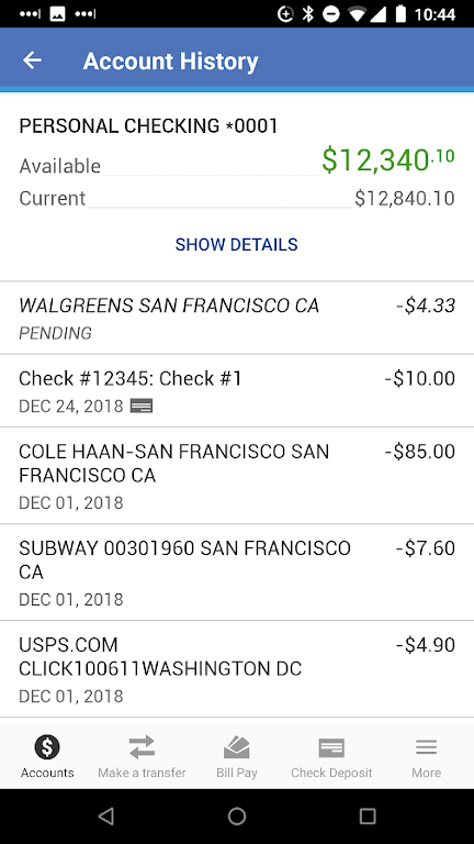 Schermata Connex Credit Union Mobile 0