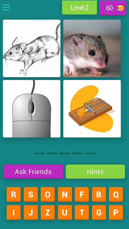 4 PICS 1 WORD : GUESS THE WORD Ảnh chụp màn hình 2