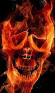 Fire Skulls Live Wallpaper Captura de pantalla 2