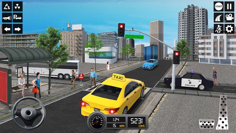 Taxi Simulator 3d Taxi Sim Tangkapan skrin 2