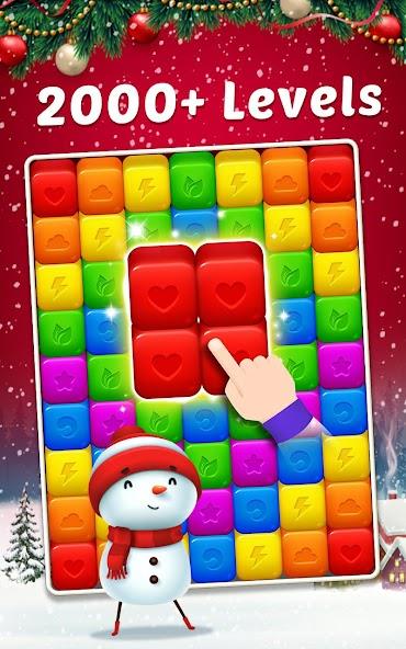 Toy Cubes Pop - Match 3 Game Mod ภาพหน้าจอ 0