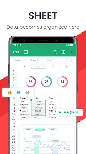 WPS Office স্ক্রিনশট 3