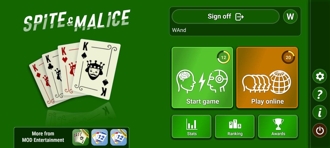Spite & Malice Captura de pantalla 1
