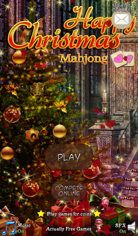 Hidden Mahjong Happy Christmas Screenshot 0