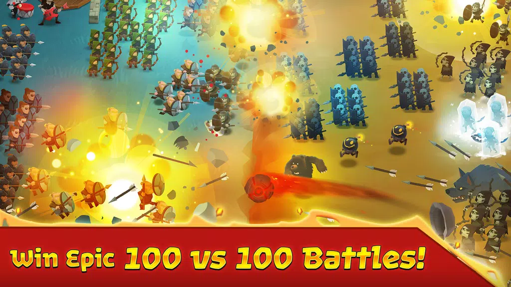 Battle Legion: Mass Troops RPG স্ক্রিনশট 1