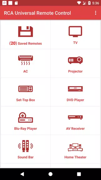 RCA Universal Remote Tangkapan skrin 0