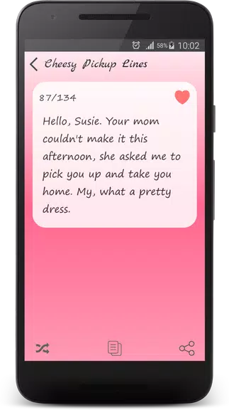 Cheesy Pick Up Lines Ekran Görüntüsü 2