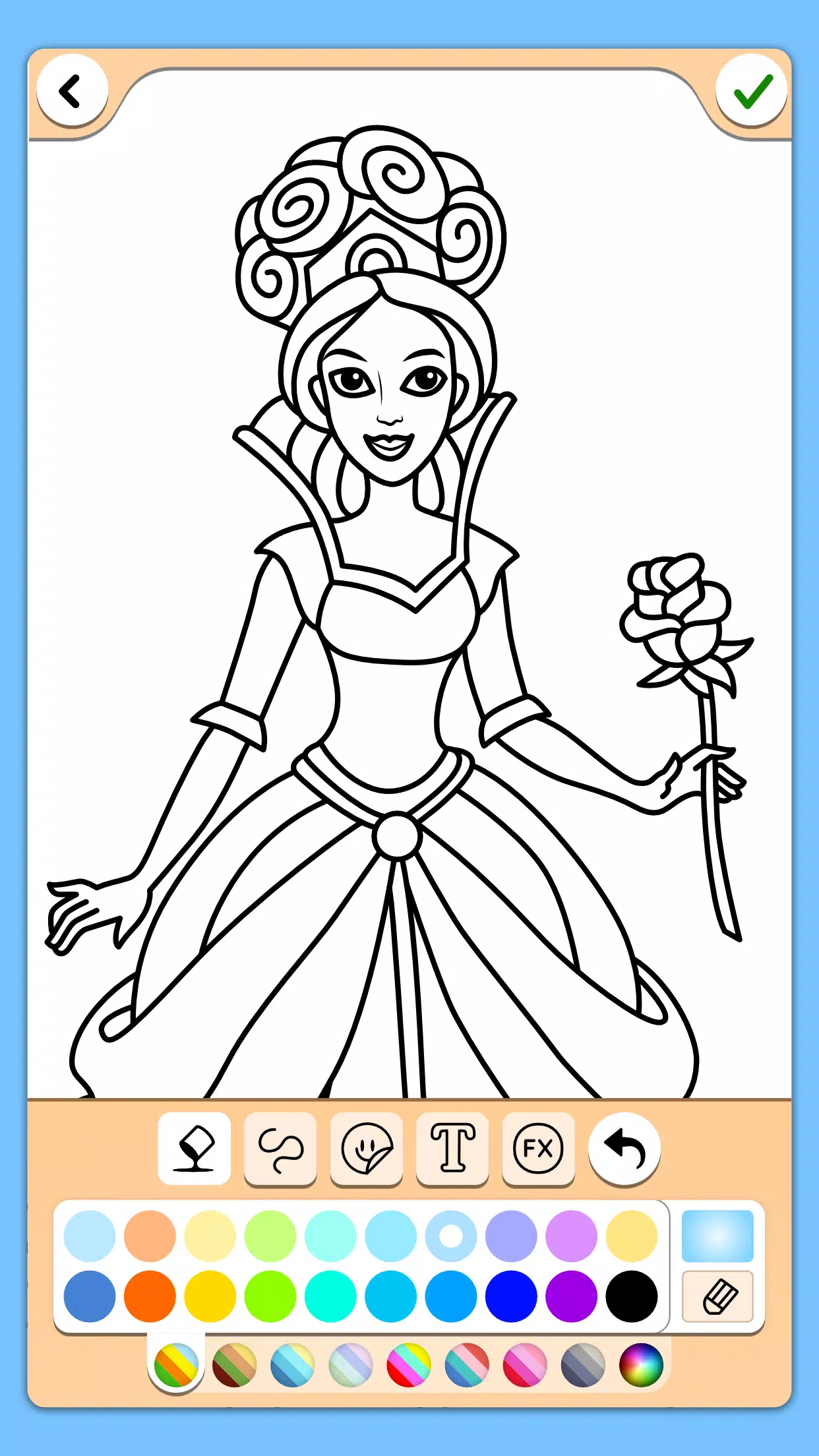 Schermata Princess Coloring Game 2