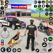 Police Dog Crime Chase Game 3D স্ক্রিনশট 0