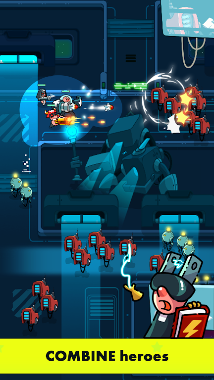 Space Squad: Crash Robots Tangkapan skrin 2