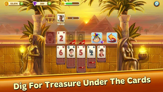 Solitaire Treasure Hunt Capture d'écran 2