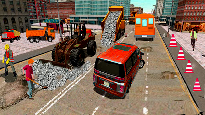 Highway road construction game应用截图第1张