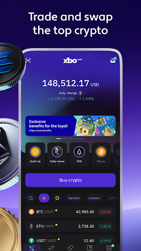 XBO com Buy Bitcoin & Crypto Captura de pantalla 3