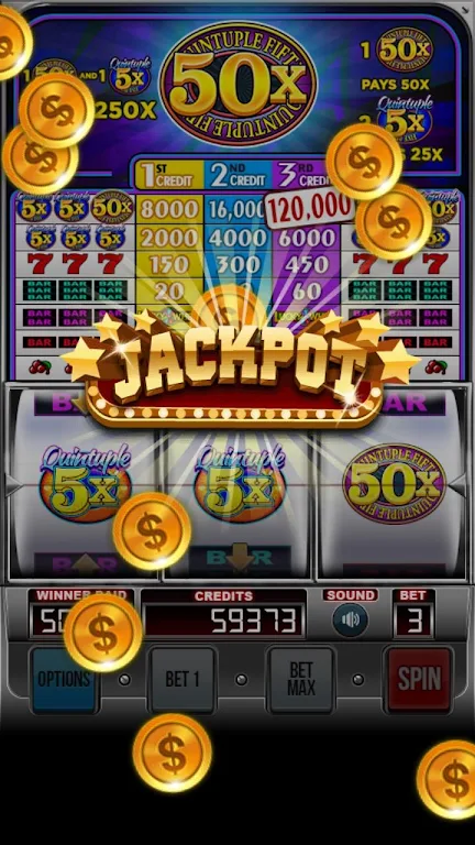 Quintuple 50x Free Slots ภาพหน้าจอ 1