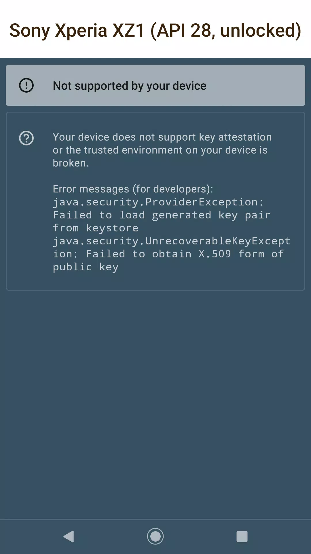 Key Attestation Demo Captura de pantalla 3