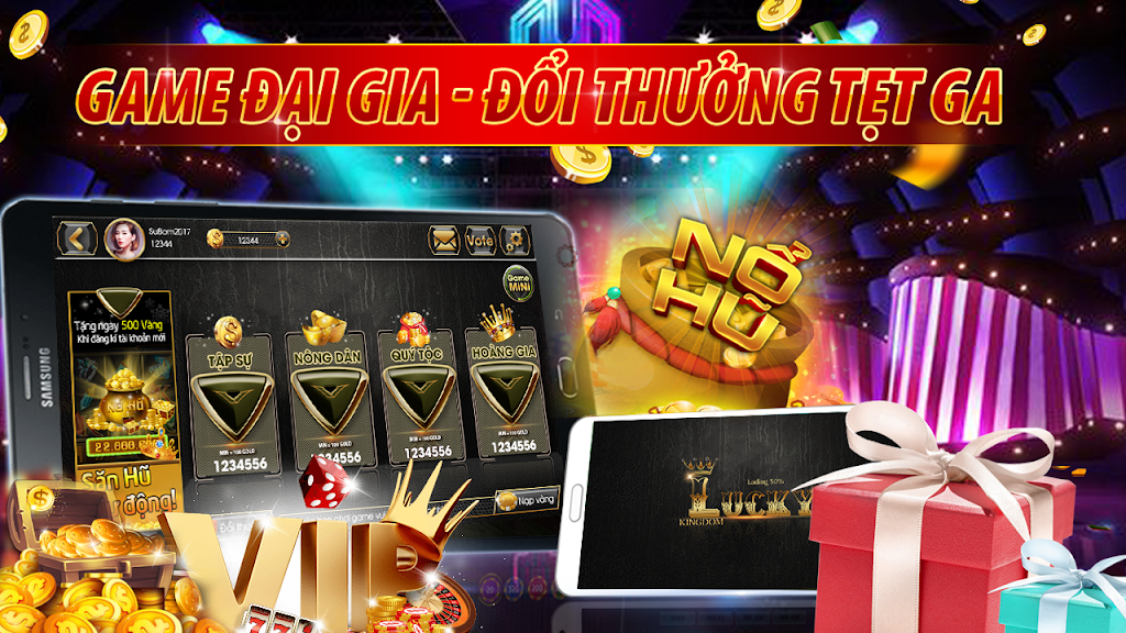 Slot - Vuong quoc lucky, Game Danh Bai Doi Thuong Captura de tela 2