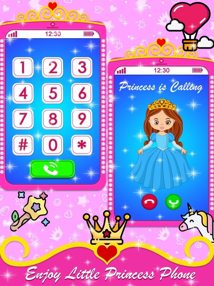 Princess Baby Phone Games Tangkapan skrin 0