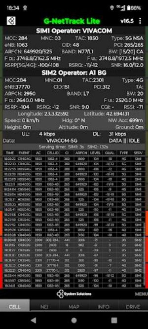 G-NetTrack Lite Скриншот 0